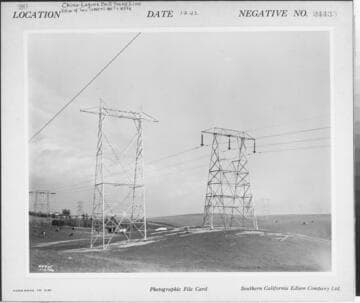 Chino-Laguna Bell Transmission Line - View of two towers
