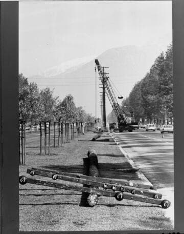 The 1968 removal of distribution poles from Euclid Avenue in Ontario was done as part of Edison's undergrounding program