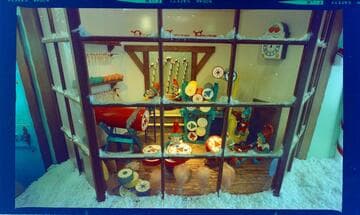 Christmas decorations at Edison's General Office