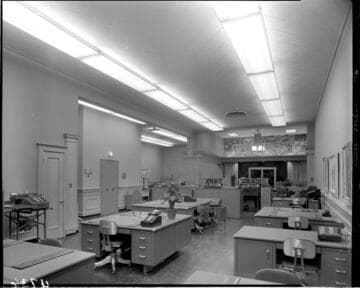Interior of bank