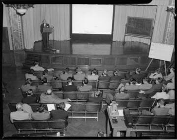 Auditorium presentation and luncheon