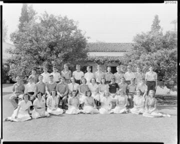1940 graduating class, Polytechnic Elementary School, 1030 East California, Pasadena. June 14, 1938