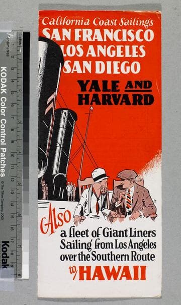 California Coast Sailings San Francisco Los Angeles San Diego : Yale and Harvard