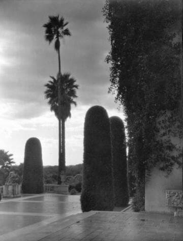 South terrace of the Huntington residence, circa 1920