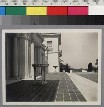 South terrace of the Huntington residence