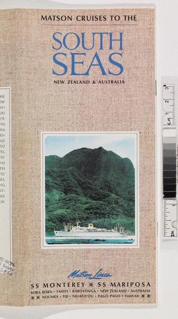 Matson cruises to the South Seas New Zealand & Australia