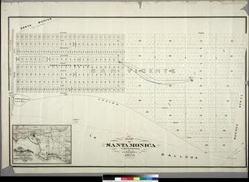 Map of Santa Monica California / by J. E. Jackson C.E