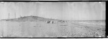 Beach scene, Palisades del Rey, Los Angeles. July 19, 1925