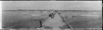 Pier and shore, Huntington Beach. November 11, 1924