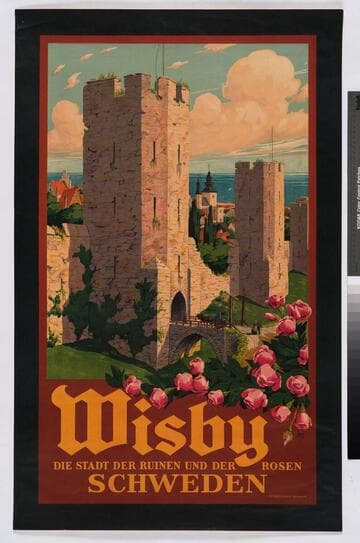 Wisby, Schweden : die stadt der ruinen und der rosen