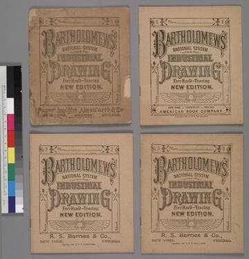 Bartholomew's National System of Industrial Drawing, Free Hand-Tracing, New Edition, Nos. 1, 1, 2, 3
